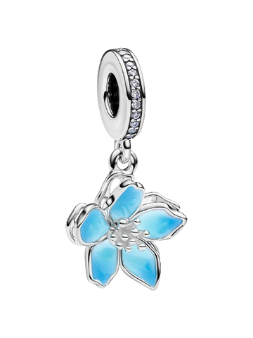 Charm Colgante Flor Azul