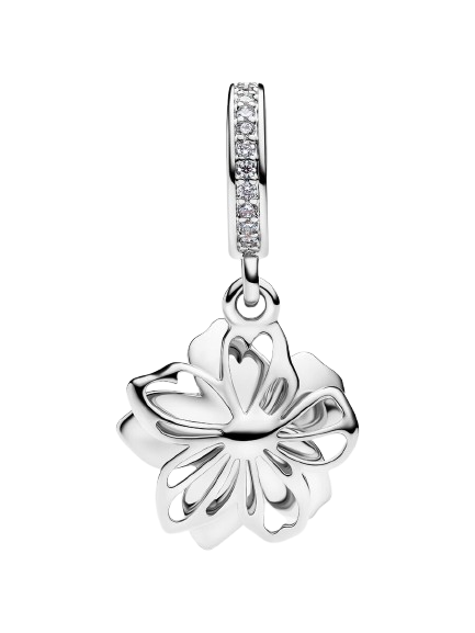 Charm Colgante Flor Azul