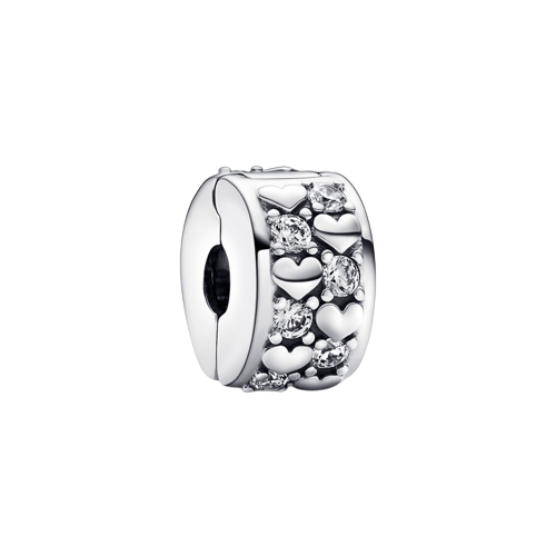 Charm Clip Infinite Hearts Sparkling