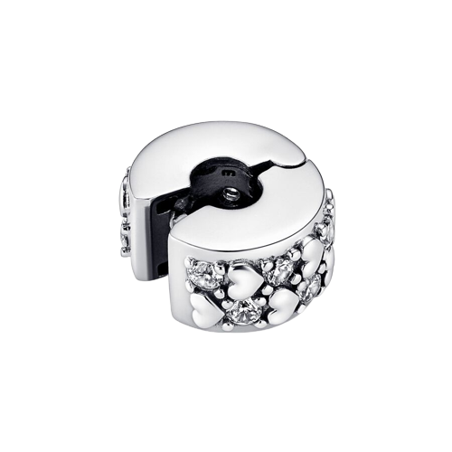 Charm Clip Infinite Hearts Sparkling