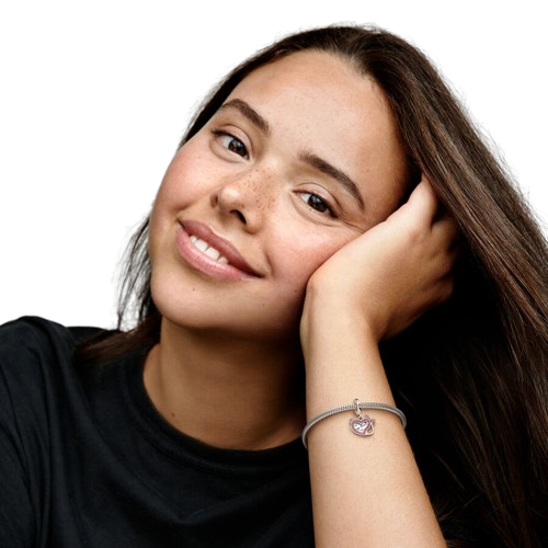 Charm Colgante Doble Corazón Diablo