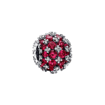 Charm Pandora Charm Redondo Brillante en Pavé Rosa - Vista principal