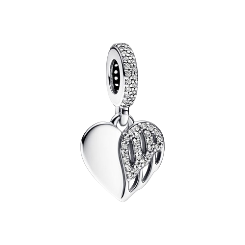 Charm Colgante Corazón y Ángel