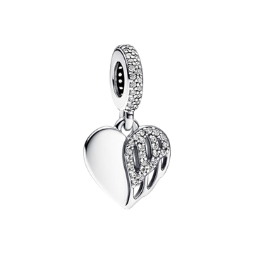 Charm Colgante Corazón y Ángel