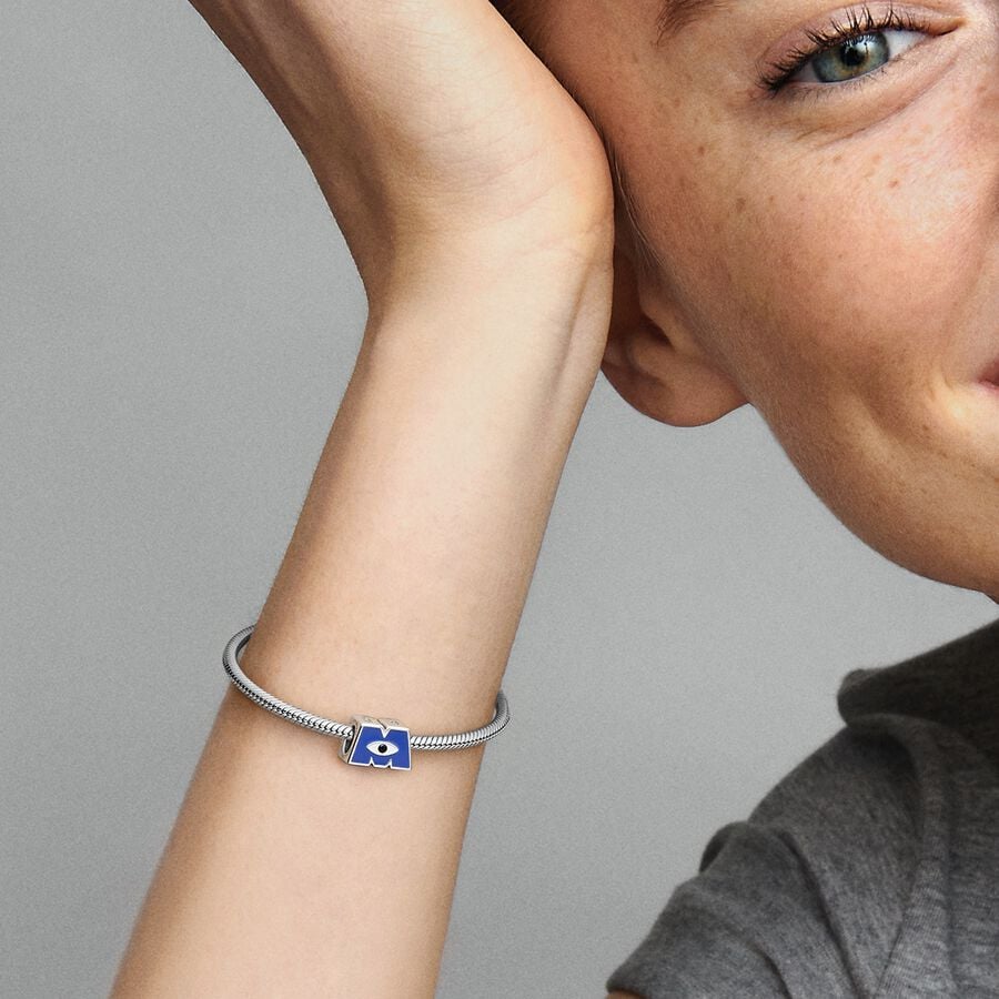 Charm Pandora Charm Logotipo M de Monsters, Inc. de Disney Pixar - Imagen 3