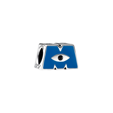 Charm Pandora Charm Logotipo M de Monsters, Inc. de Disney Pixar - Vista principal