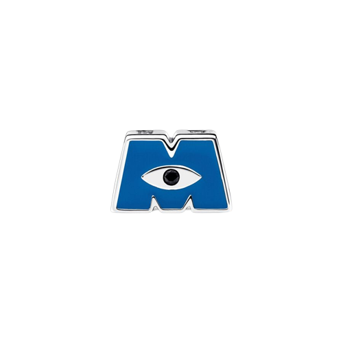 Charm Pandora Charm Logotipo M de Monsters, Inc. de Disney Pixar - Vista detalle