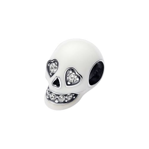 Charm Pandora Charm Calavera Brillante que Brilla en la Oscuridad - Vista detalle