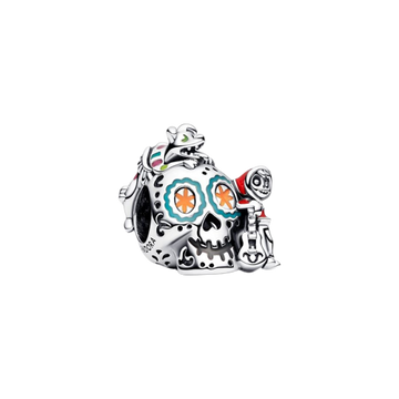 Charm Pandora Charm Calavera de Miguel y Dante de Coco de Disney Pixar que Brilla en la Oscuridad - Vista principal