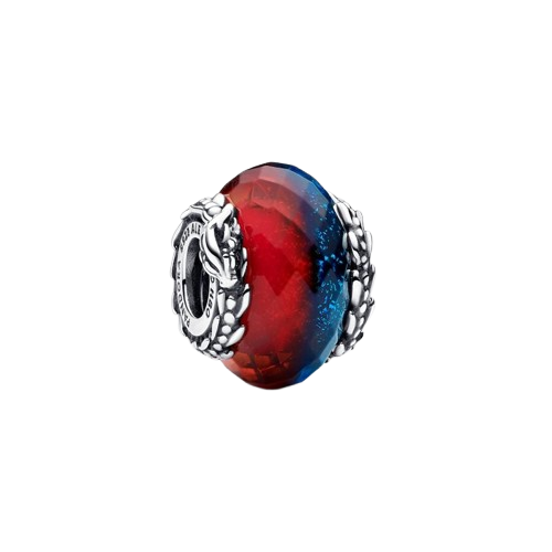 Charm de Cristal de Murano Doble Dragones de Hielo y Fuego de Juego de tronos