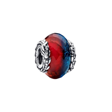 Charm de Cristal de Murano Doble Dragones de Hielo y Fuego de Juego de tronos