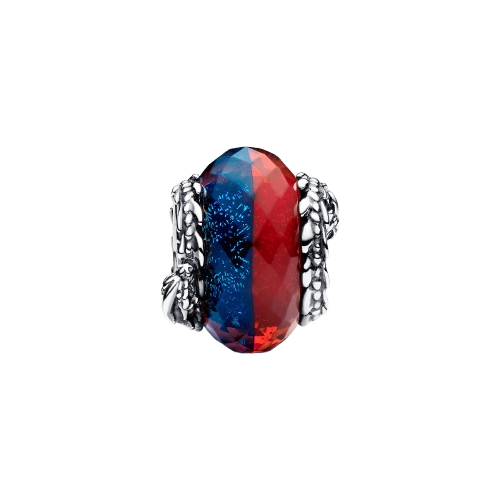 Charm de Cristal de Murano Doble Dragones de Hielo y Fuego de Juego de tronos