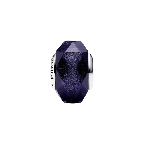 Charm Pandora Charm de Cristal de Murano Azul Facetado - Vista detalle