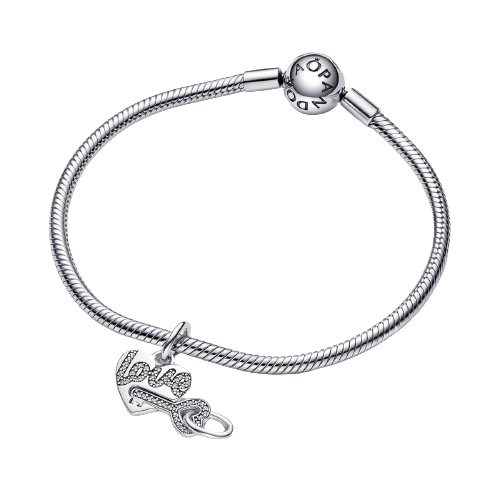 Charm Colgante Divisible Corazón y Llave