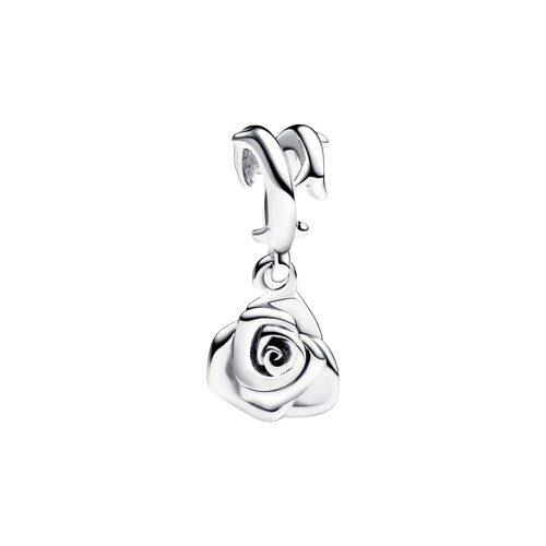 Charm Colgante Rosa Floreciendo