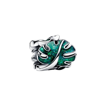 Charm Hojas de Monstera Verdes