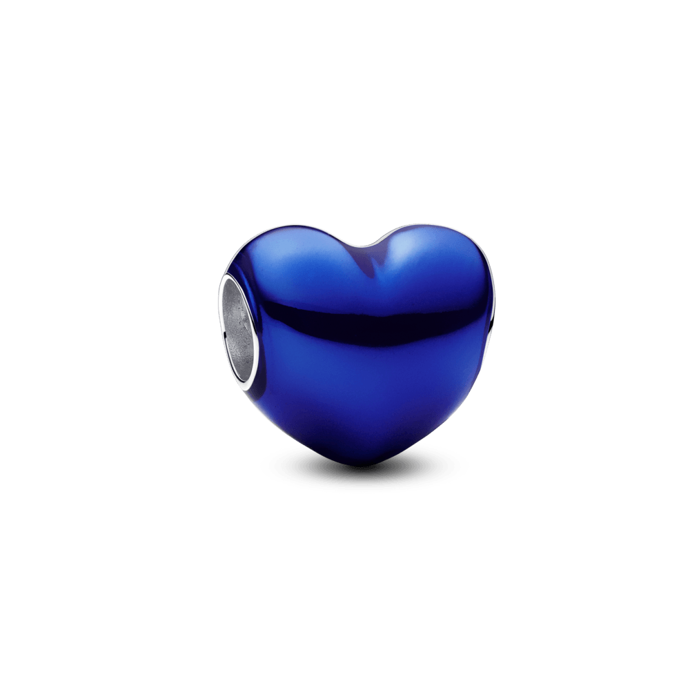 Charm Pandora Charm Corazón Metálico Azul - Vista principal