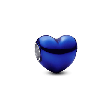 Charm Pandora Charm Corazón Metálico Azul - Vista principal