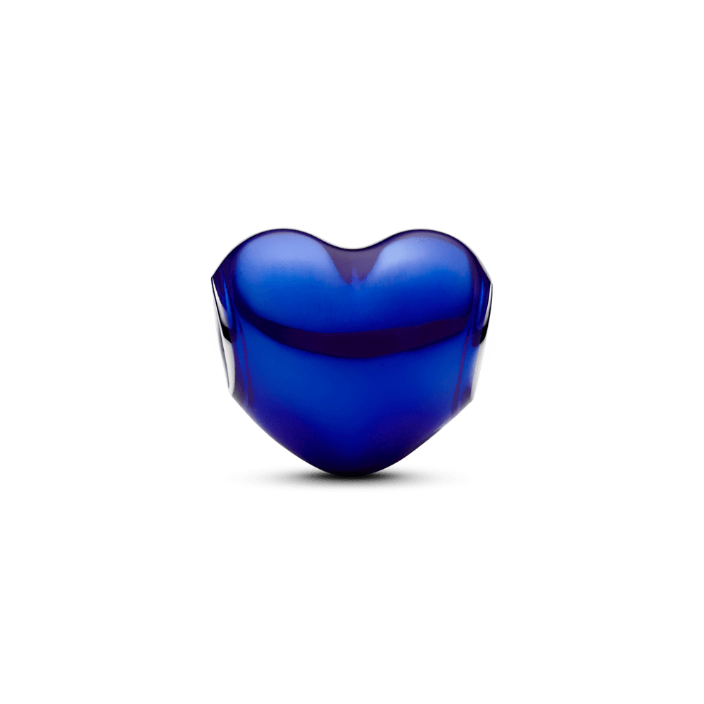 Charm Pandora Charm Corazón Metálico Azul - Vista detalle