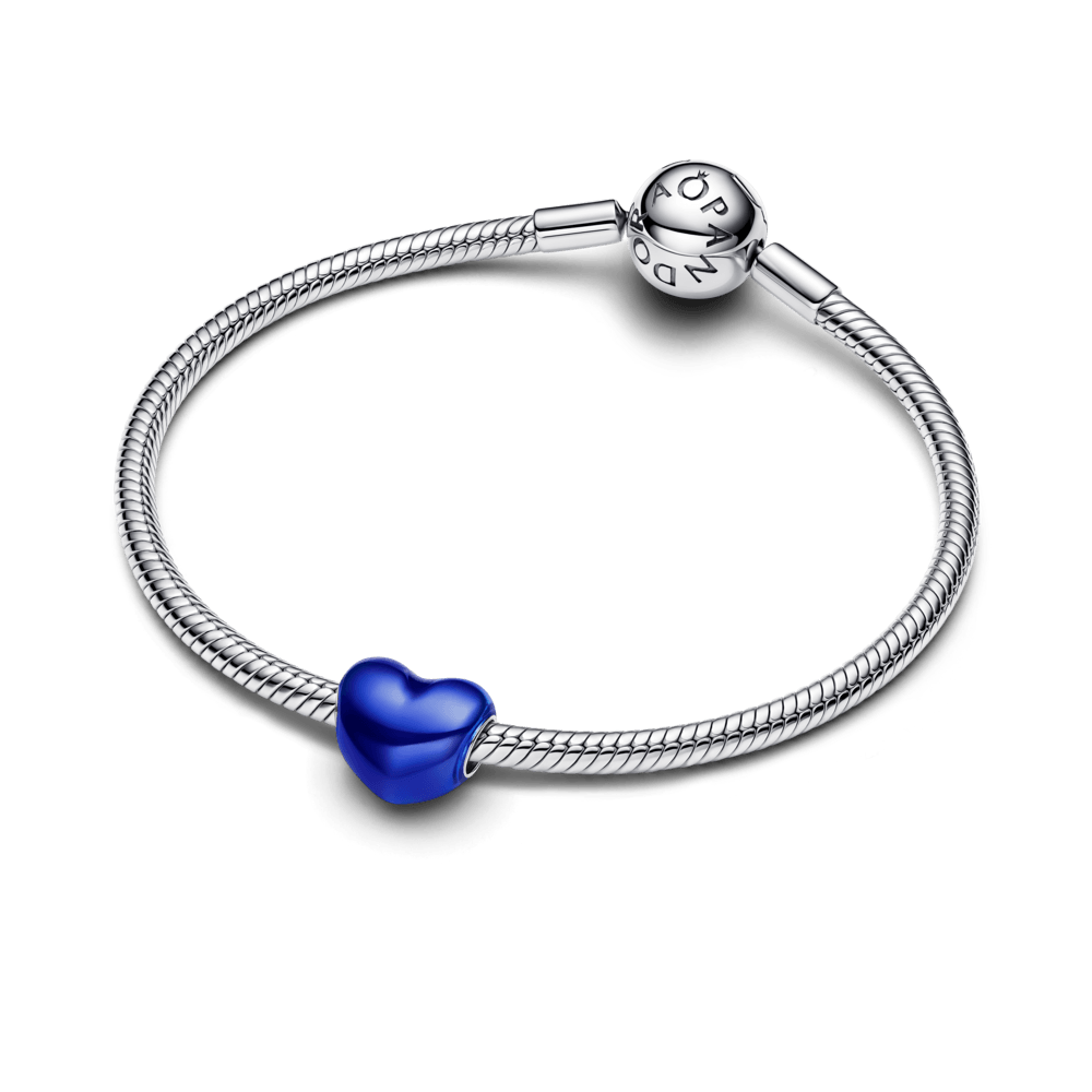 Charm Pandora Charm Corazón Metálico Azul - Imagen 3
