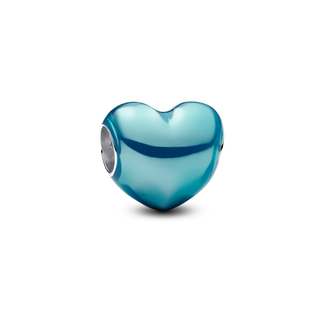 Charm Pandora Charm Corazón Metálico Azul Cielo - Vista principal