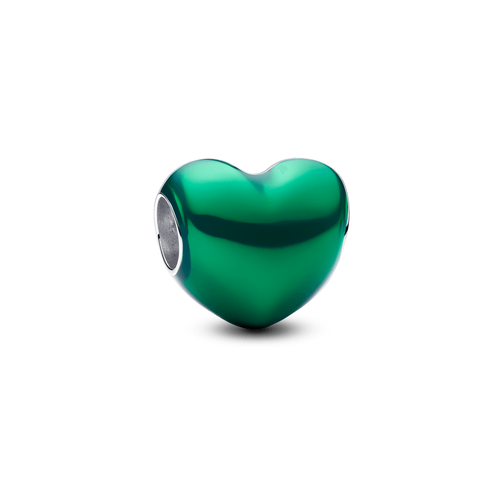 Charm Pandora Charm Corazón Metálico Verde - Vista principal
