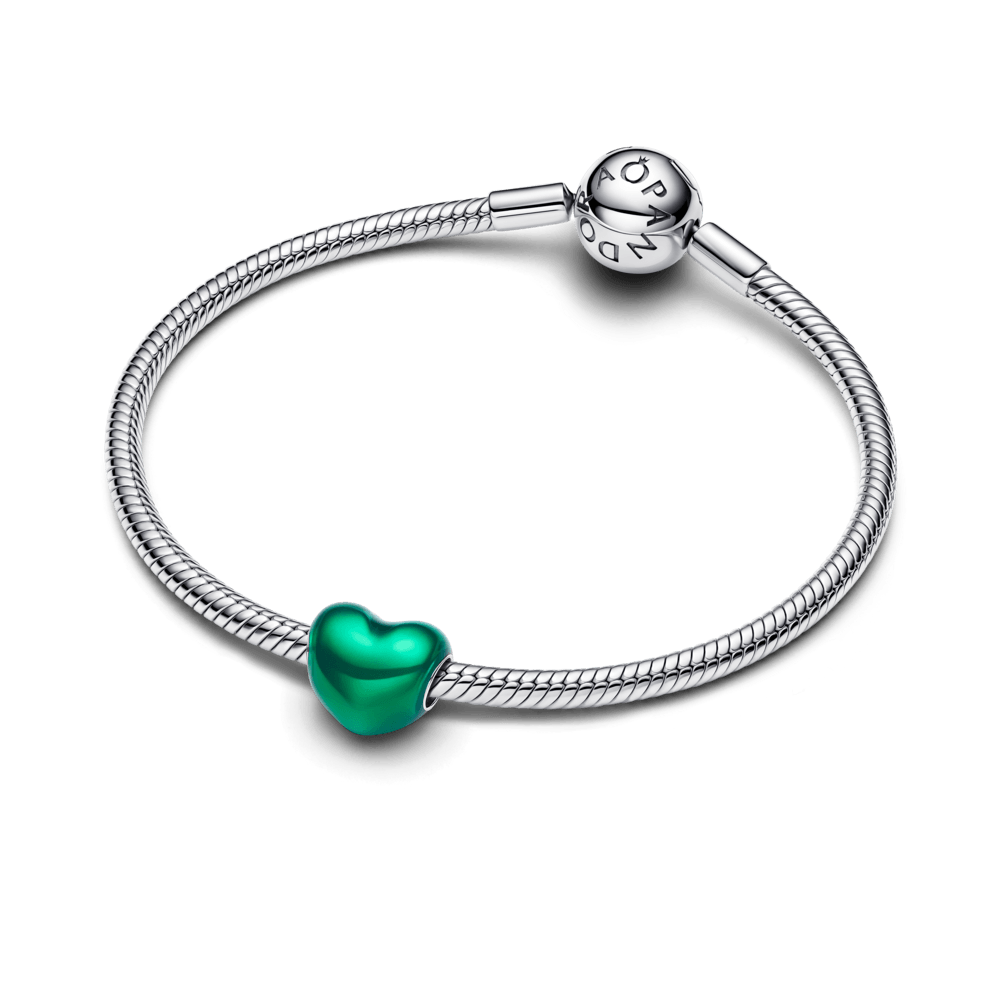 Charm Pandora Charm Corazón Metálico Verde - Imagen 3