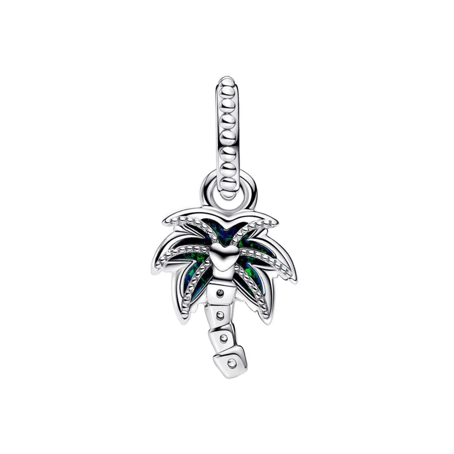 Charm Pandora Charm Colgante Palmera Verde Opalescente - Vista detalle