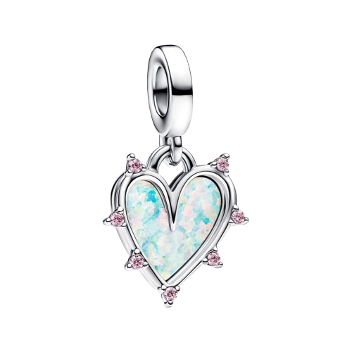 Charm Colgante Doble Amistad Opalescente