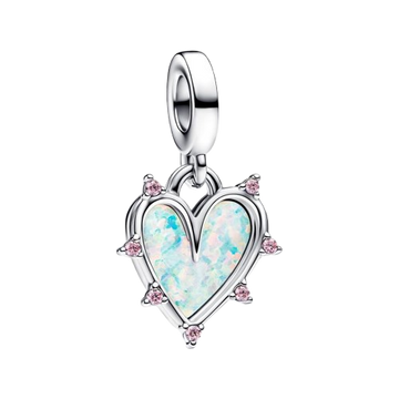 Charm Colgante Doble Amistad Opalescente