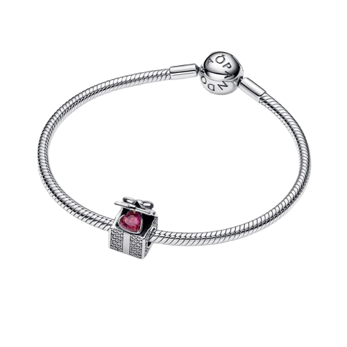 Charm Pandora Charm Caja Regalo Brillante - Imagen 3