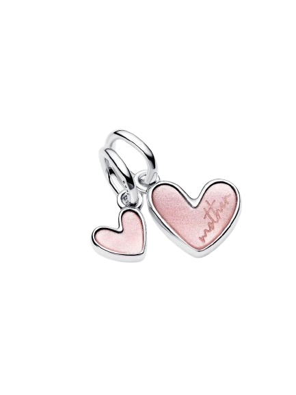 Charm Colgante Divisible Madre e Hija Plata de primera ley