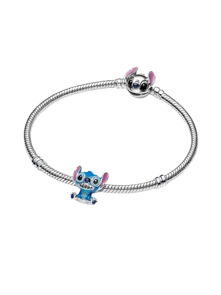 Charm Stitch de Disney Plata de primera ley