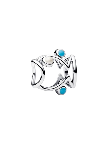 Charm Pez en Filigrana Plata de primera ley