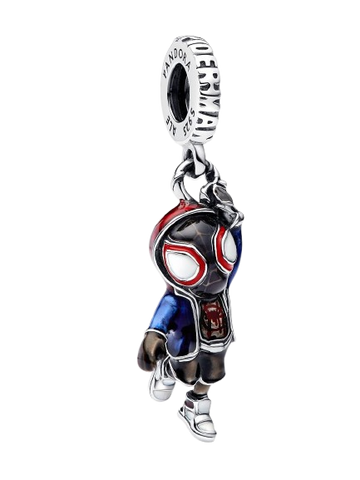 Charm Colgante Spider-Man Miles Morales de Marvel Plata de primera ley