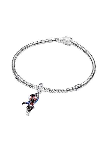 Charm Colgante Spider-Man Miles Morales de Marvel Plata de primera ley
