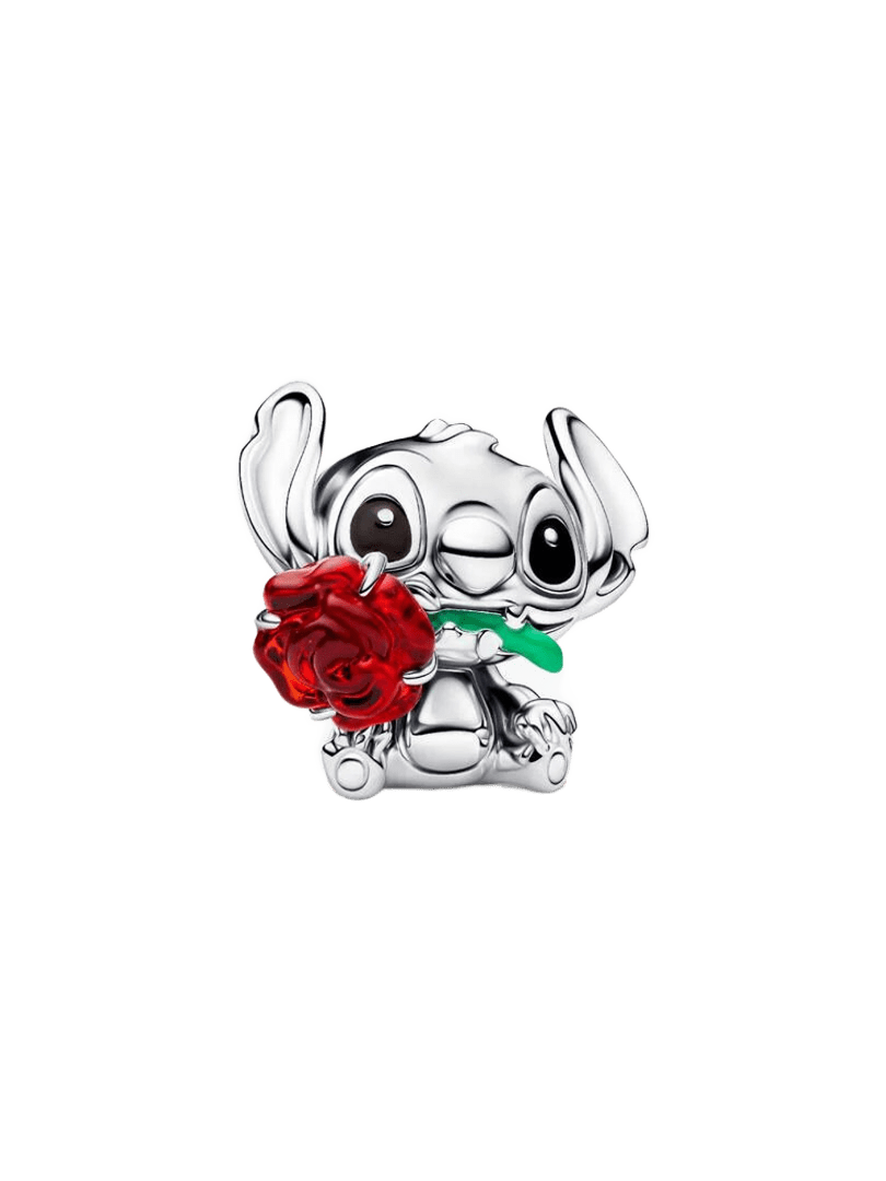 Charm Pandora Charm Stitch de Disney con Rosa Cristal de Murano - Vista principal