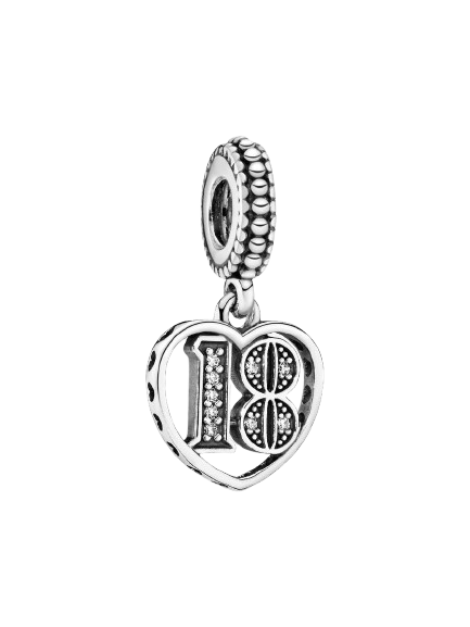 Charm Colgante Celebración del 18º Cumpleaños