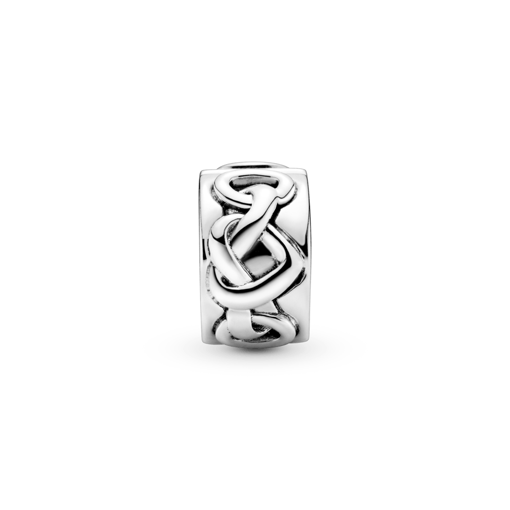 Charm Pandora Charm Sujetador Corazones anudados - Vista detalle