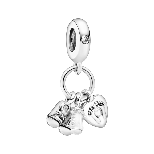 Charm colgante en plata de ley Mi Bebé