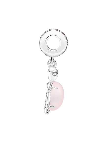 Charm Colgante Tortuga Marina de Cristal de Murano Rosa