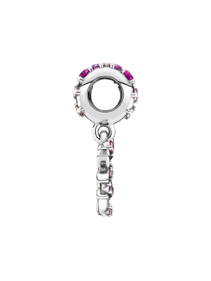 Charm Colgante Árbol Genealógico de Corazón Rosa