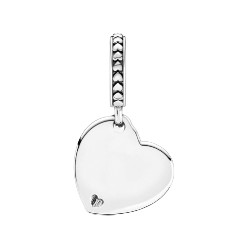 Colgante de corazón de árbol genealógico de dos tonos