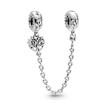 Charm Pandora Cadena de seguridad Corazón con árbol de familia - Vista principal