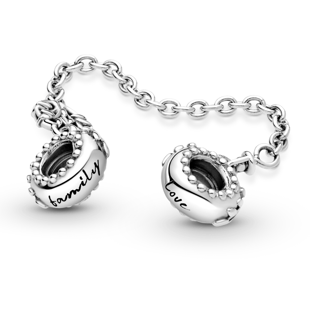 Charm Pandora Cadena de seguridad Corazón con árbol de familia - Imagen 3