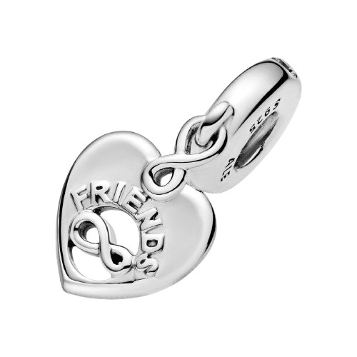 Charm Colgante Corazón Amigos Para Siempre