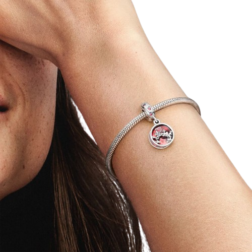 Charm Colgante Amor y Besos de Mickey Mouse & Minnie Mouse de Disney