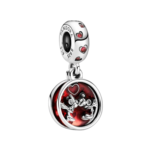 Charm Colgante Amor y Besos de Mickey Mouse & Minnie Mouse de Disney