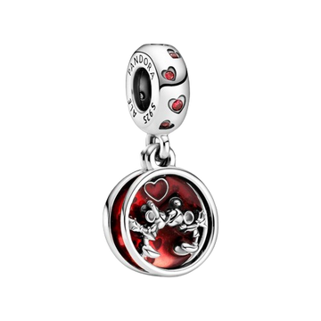 Charm Colgante Amor y Besos de Mickey Mouse & Minnie Mouse de Disney