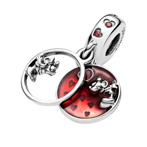 Charm Colgante Amor y Besos de Mickey Mouse & Minnie Mouse de Disney